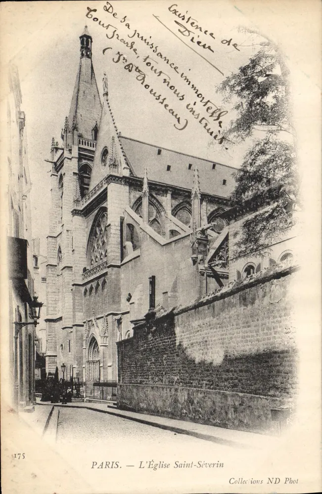 Paris — A Igreja de Saint-Séverin — Collections ND Phot, n° 175 - Frente