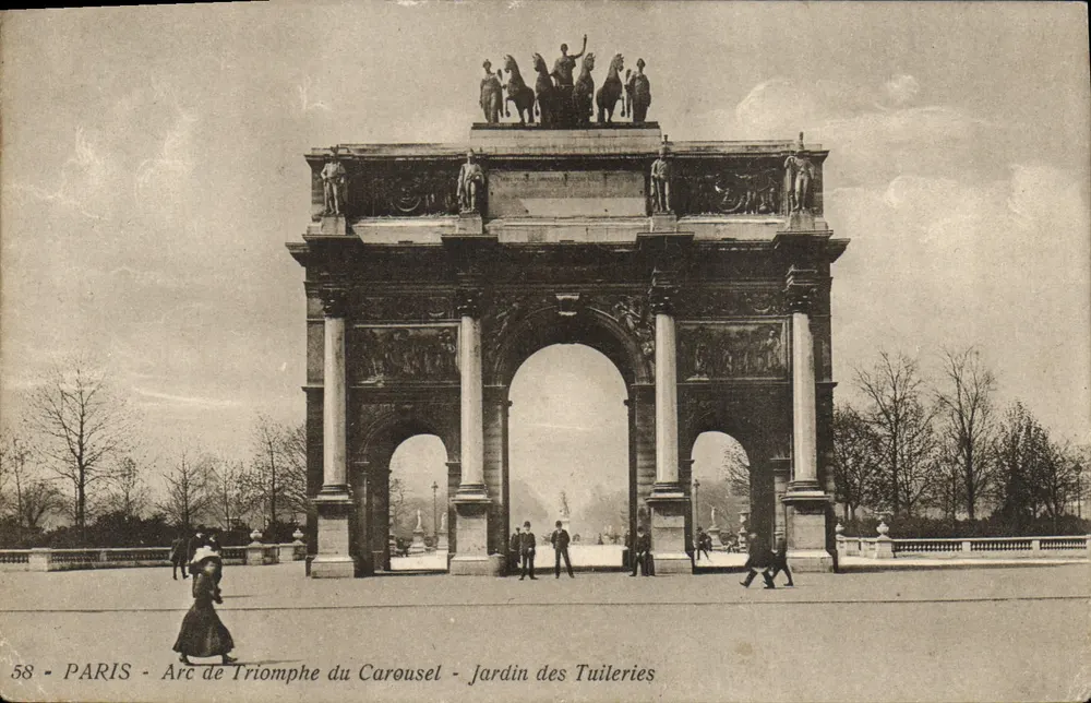 Arc de Triomphe du Carrousel — Jardin des Tuileries — Paris — n°58 - Vorderseite