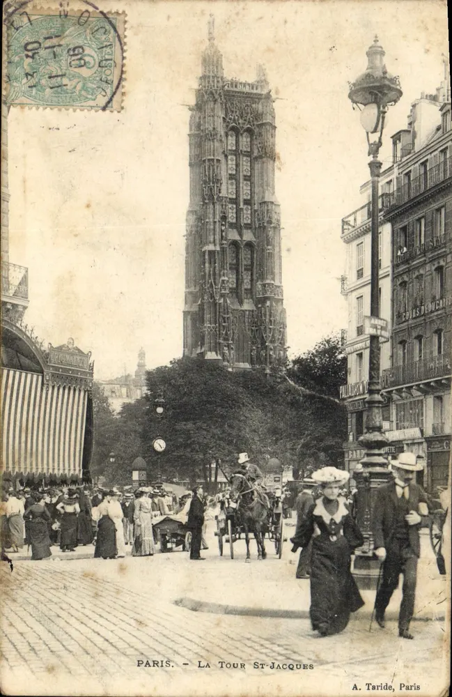 Paris — Torre de Saint-Jacques — A. Taride, Paris - Frente