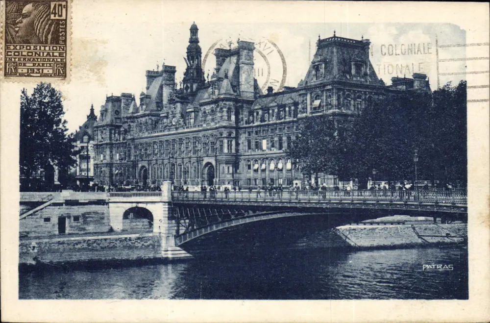 Stadthaus Paris — Internationale Kolonialausstellung 1931 — Verlag Patras, Nr. 54 - Vorderseite