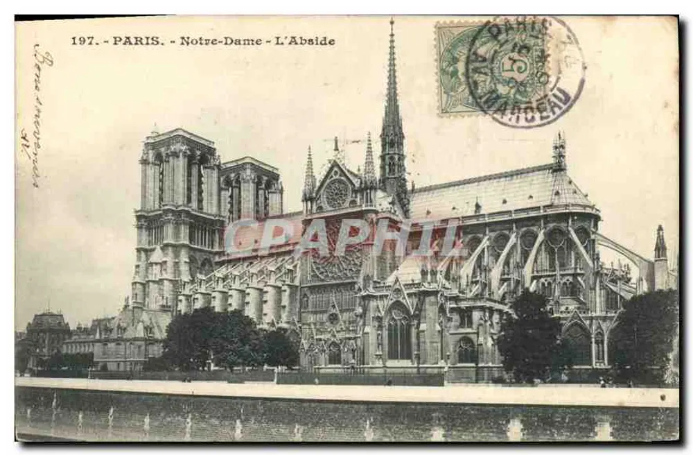 Paris - Notre-Dame - A Abside — editor anônimo, número de série não visível - Frente
