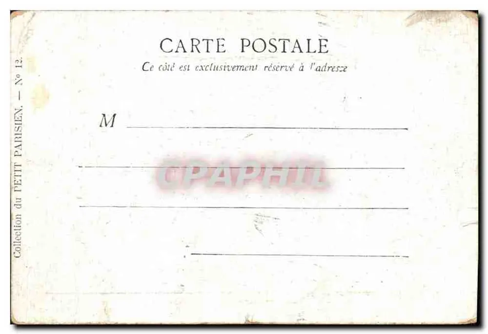 Paris — O Grand Palais — Coleção do Petit Parisien, N° 12 - Verso