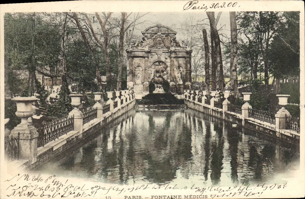 Paris — Fontaine Médicis — editor desconhecido, n° 15 - Frente