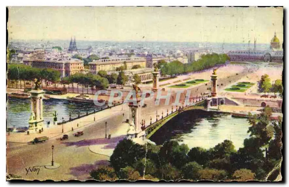 Brücke Alexandre III und die Esplanade der Invaliden — Verlag Art Flanant, Nr. 50 - Vorderseite