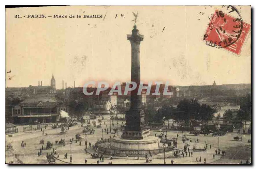 Paris — Place de la Bastille — J. H. n°81 - Frente