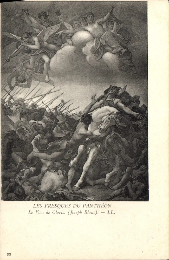 Die Fresken des Panthéons — Der Schwur Clovis — Joseph Blanc — LL. — Nr. 33 - Vorderseite