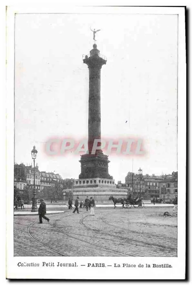 Paris — Die Place de la Bastille — Sammlung Petit Journal - Vorderseite