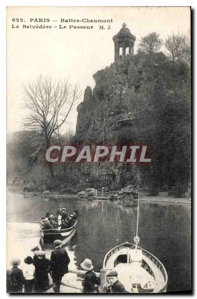 Paris - Buttes-Chaumont - Der Belvédère - Der Fährmann M.J. - Vorderseite