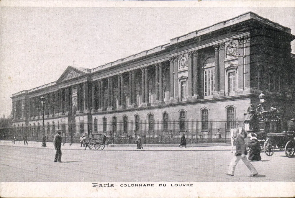 Paris - Colunata do Louvre — vista arquitetônica — editor não identificado - Frente