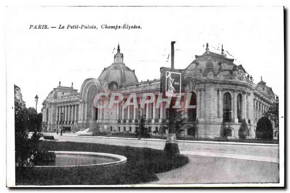 Paris — O Pequeno Palácio, Champs-Élysées — editor não visível - Frente