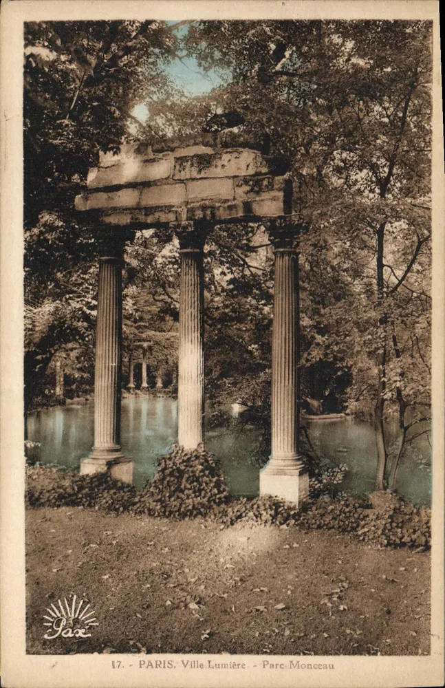 Parque Monceau — Fuente de las columnas — Pax - Anverso