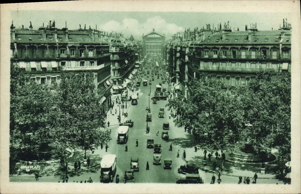 Avenida da Ópera — Paris — Editor L. Patras, n°30 - Frente