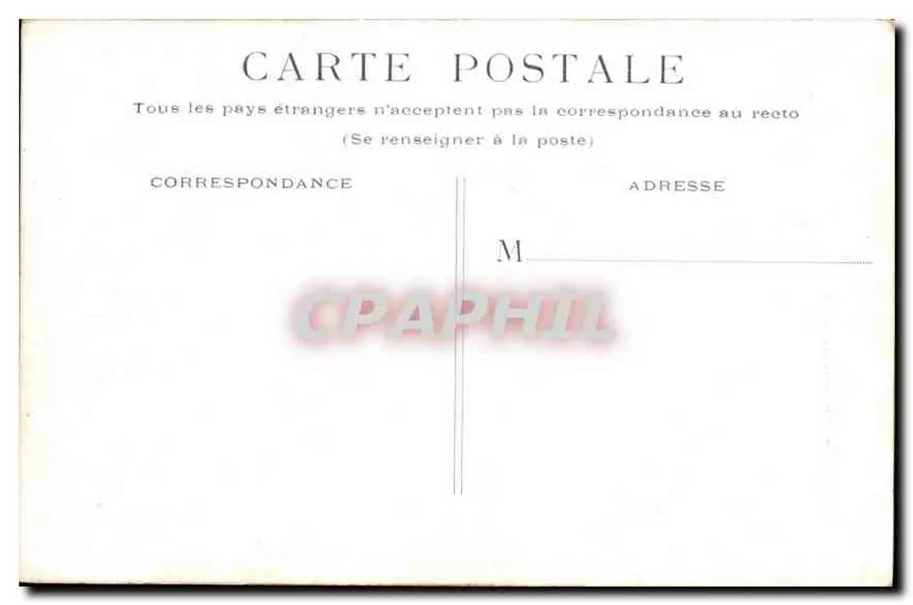 Paris - A Estação de Lyon — vista da torre relógio, editor desconhecido - Verso