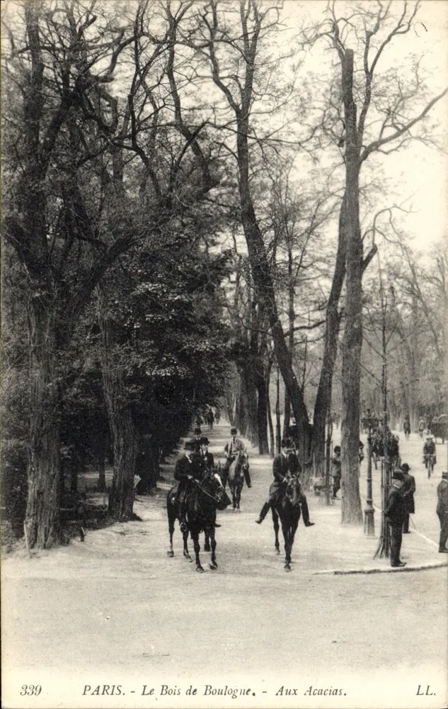 PARIS - O Bois de Boulogne - Nas Acácias - LL. - n° 339 - Frente