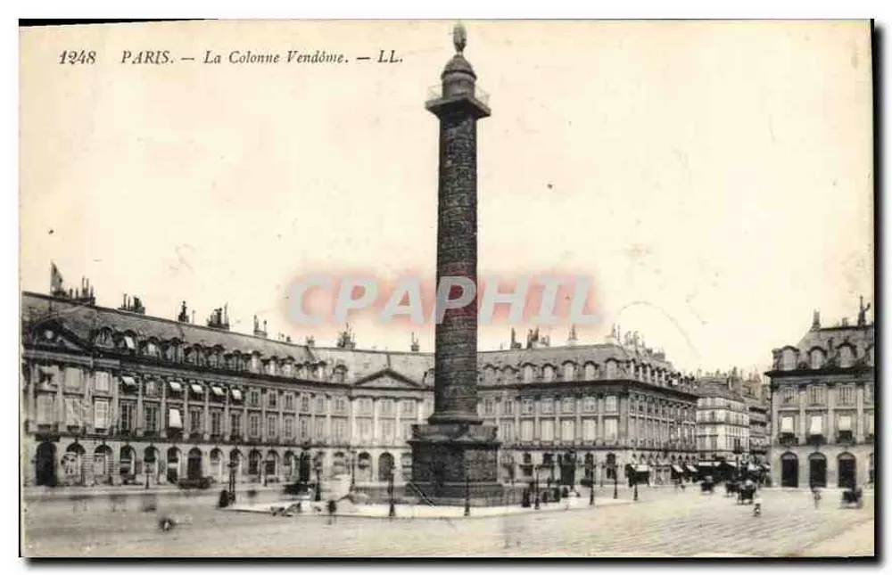 Paris — A Coluna Vendôme — LL. — 1948 - Frente