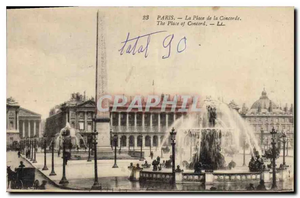 Paris — A Place de la Concorde — LL. n°23 - Frente