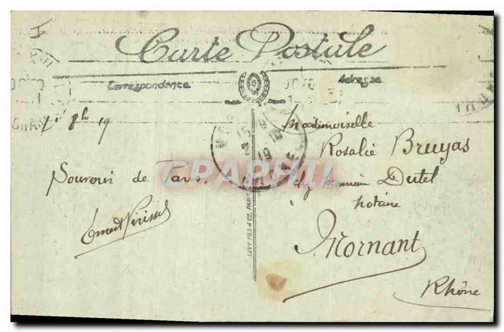 Paris — A Place de la Concorde — LL. n°23 - Verso