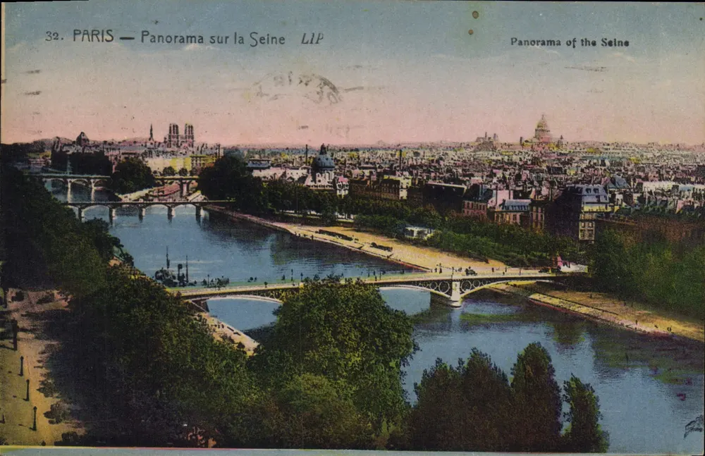 PARIS — Panorama sobre a Sena — LIP - Frente