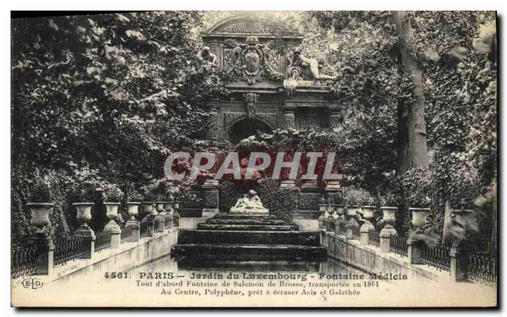 Jardin du Luxembourg — Fontaine Médicis — Verlag ELD, Nr. 4561 - Vorderseite