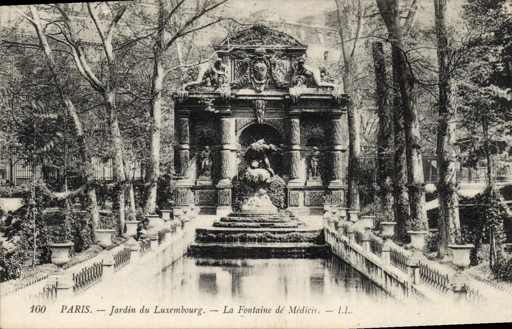 Paris — Jardin du Luxembourg — La Fontaine de Médicis — L.I. - Vorderseite
