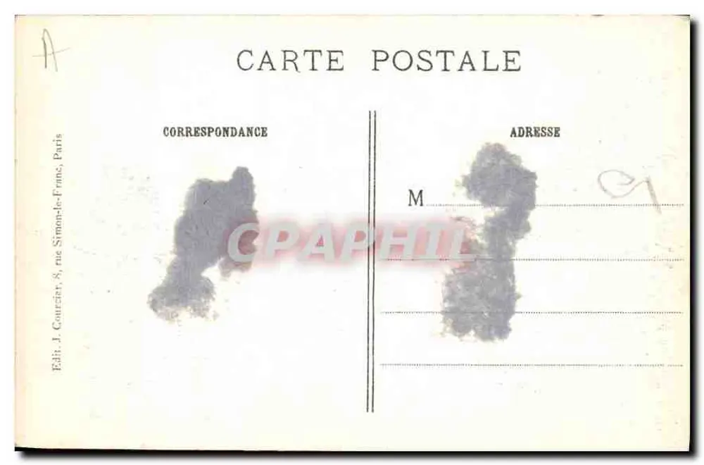 O Panteão e a rue Soufflot — J. C. 537 — Edição J. Courcier, Paris - Verso