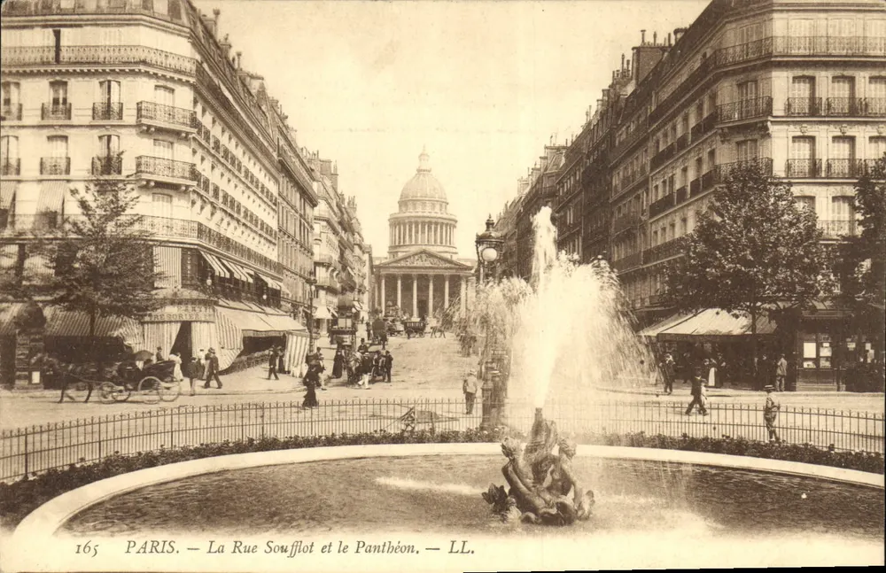 Paris — La Rue Soufflot und der Panthéon — LL. — n° 165 - Vorderseite