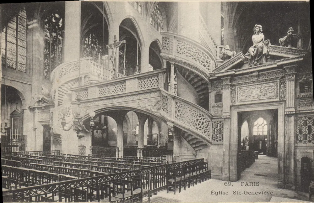 Interior da Igreja de Santa Geneviève — Paris — n°69 - Frente