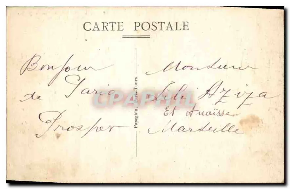 Paris — O Ponte Alexandre III — A.P. — Ponte Alexandre III - Verso