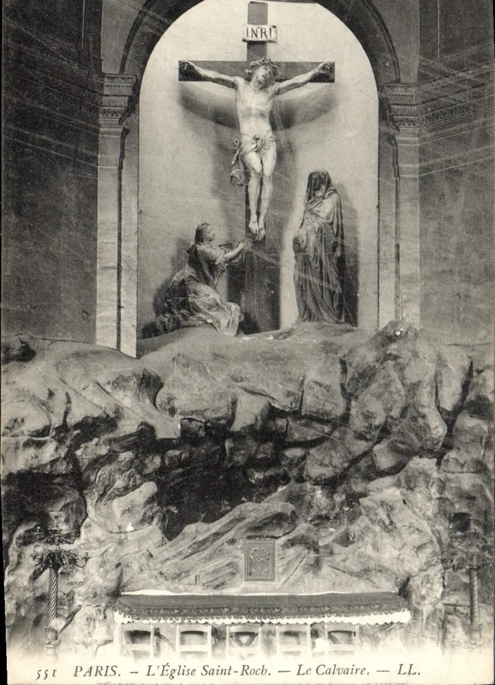 Parigi - La Chiesa di San Rocco - Il Calvario — LL. n° 551 - Recto