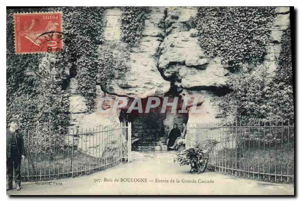 BOULOGNE WÄLDER — Eingang zur Grande Cascade — Marmonville, Paris - Vorderseite
