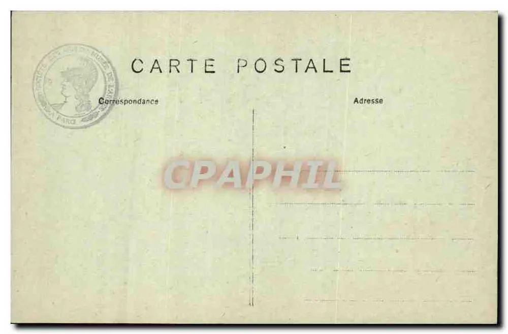 Paris — Hotel dos Invalidos — Cour d'Honneur — J. II. - Verso