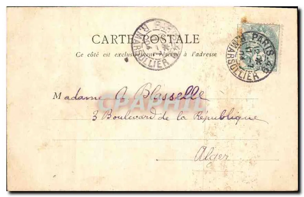Avenida da Ópera — Paris — J.V.G. editor - Verso