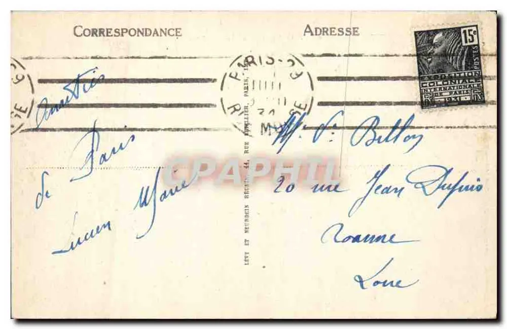 Paris — A Rue Royale — LL. — 2038 - Verso