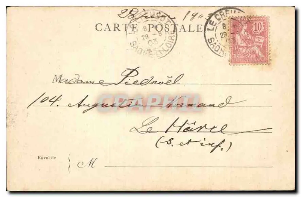 Paris — Torre Saint-Jacques — Hotel do Guia, 16 boulevard do Guia - Verso