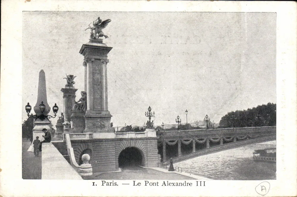 Paris — O Ponte Alexandre III — Coleção do Petit Parisien, N° 1 - Frente