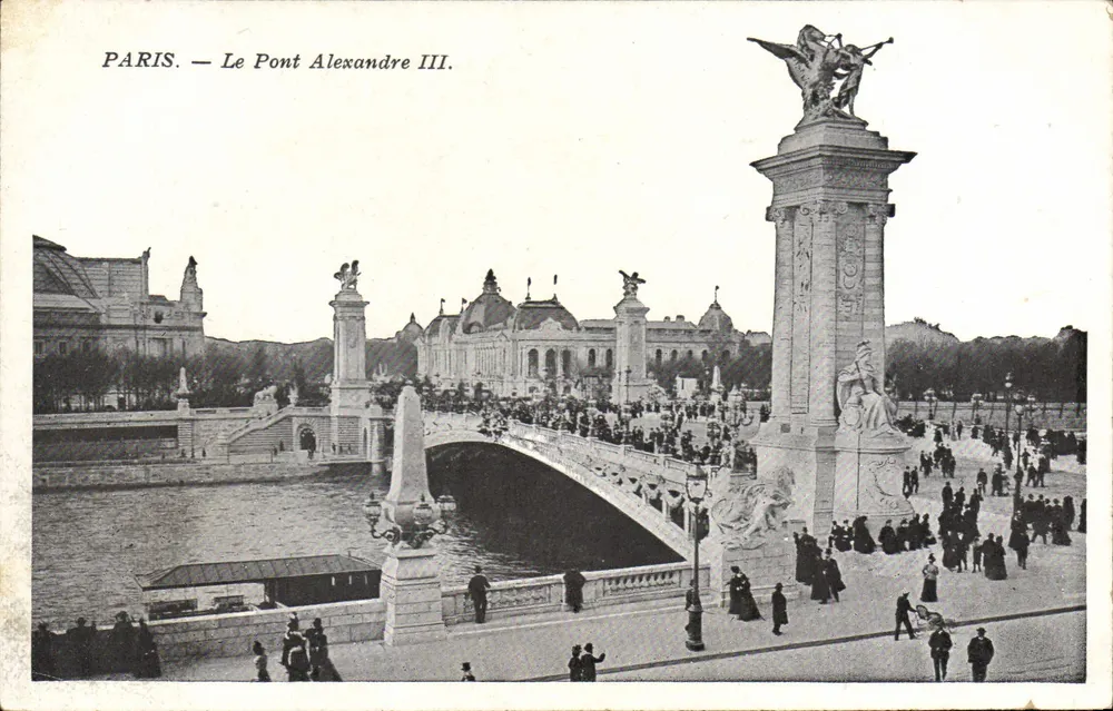 Paris — O Ponte Alexandre III — Editor não identificado, número de série não visível - Frente