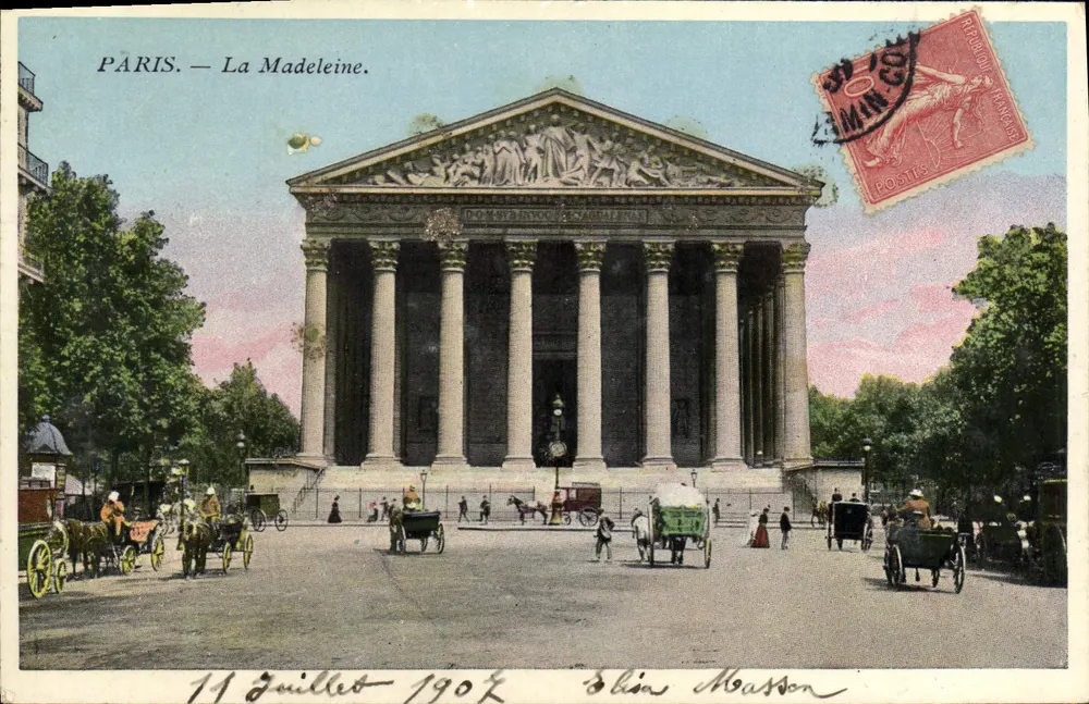 Paris — La Madeleine — Editor: Masson, n° de série não visível - Frente