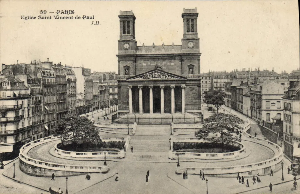 Paris — Igreja de São Vicente de Paulo — J.H. - Frente