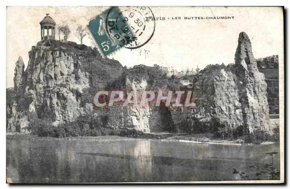 Les Buttes-Chaumont — Paris — editor desconhecido, número de série não visível - Frente