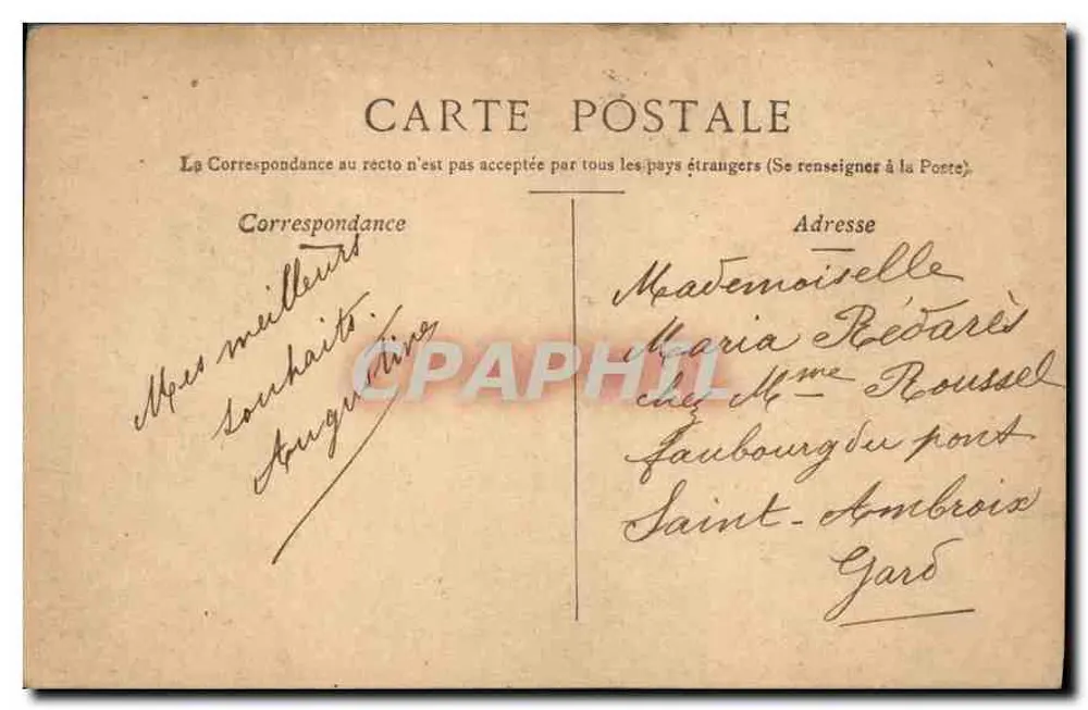 Les Buttes-Chaumont — Paris — editor desconhecido, número de série não visível - Verso