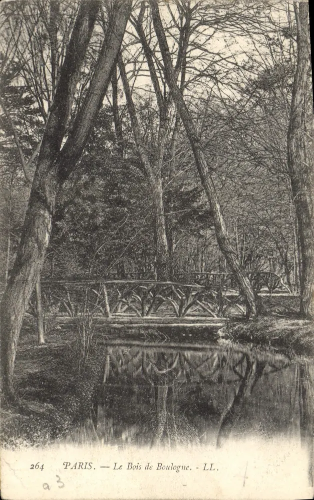 Paris — O Bois de Boulogne — LL. — n° 264 - Frente