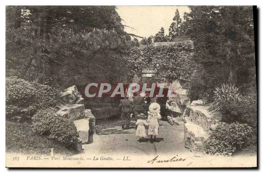 Paris — Parc Montsouris — A Grotta — Amaties - Frente