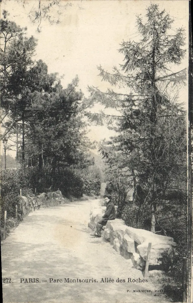 Paris — Parc Montsouris. Allée des Roches — P. MARMUSE, PARIS, n°272 - Vorderseite
