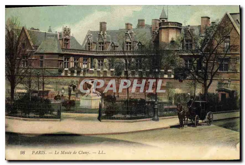 Paris — O Museu de Cluny — LL. n°98 - Frente