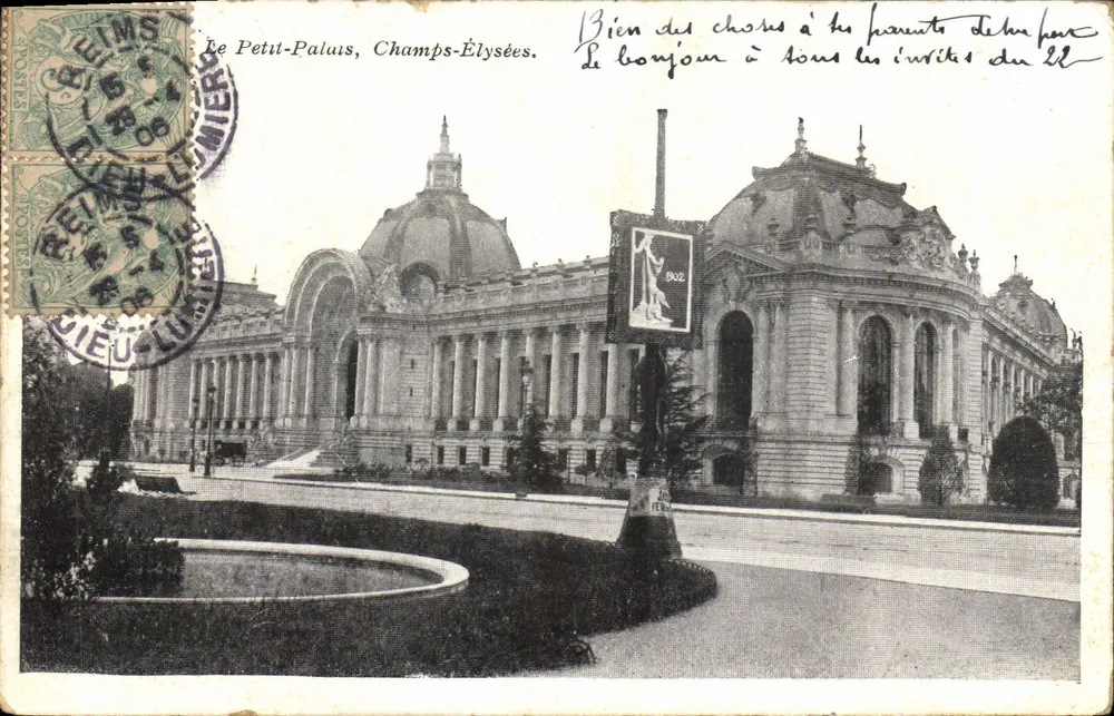 O Petit-Palais, Champs-Élysées — Exposição universal de 1900 — Editor: L'Éclair - Frente