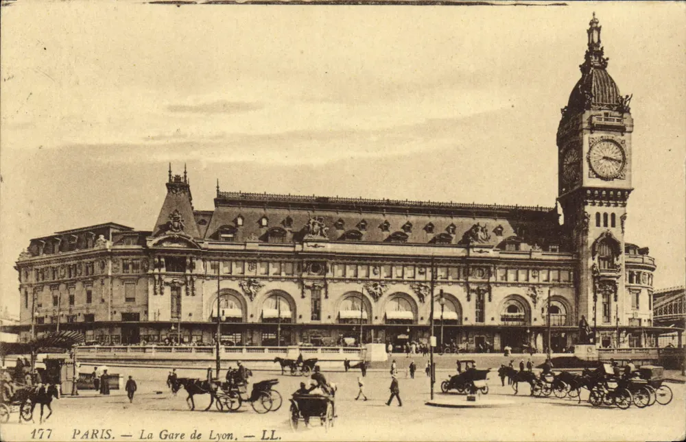 Paris — A Estação de Lyon — LL. — n° 177 - Frente