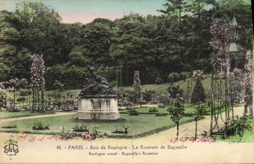 Bois de Boulogne - Die Rosenanlage von Bagatelle — L'Abelle, Paris, n°44 - Vorderseite
