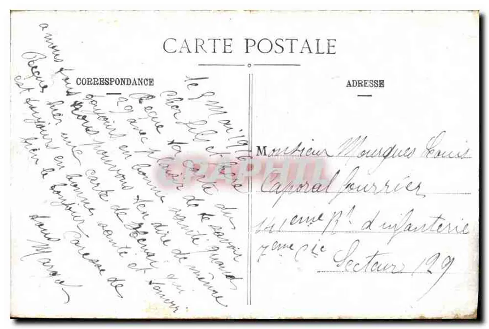 Paris — A Estação da Norte — Editor: G. Lune - Verso