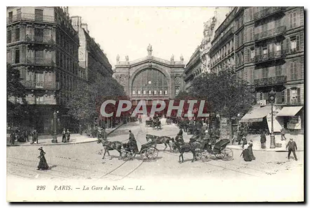 Paris — A Gare du Nord — LL. — n° 226 - Frente