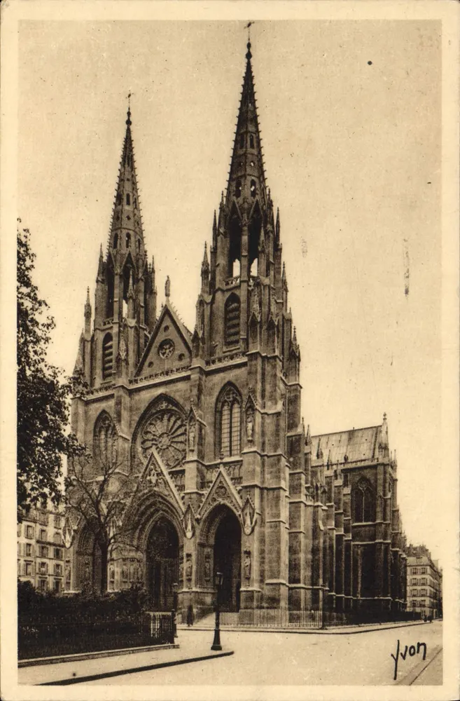 Igreja Santa Clotilde — Paris — Edições de Arte Yvon, n°253 - Frente